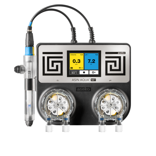 Sistem de dozare si control pH/Clor liber, digital, Wi-Fi, pentru piscine pana in 250 m3 - Asin Aqua Net