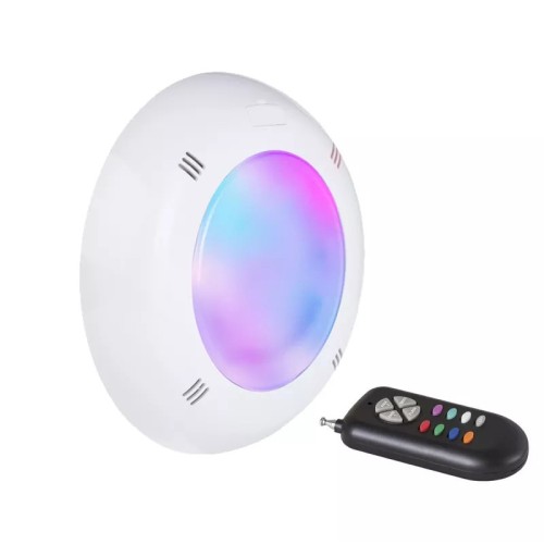 Proiector plat cu LED RGB, 15W, cu telecomanda si suport de prindere pentru beton - AstralPool 71744