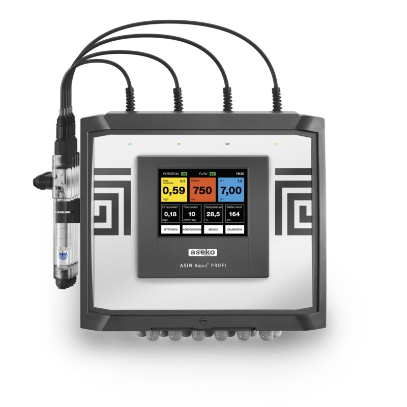 Sistem de dozare si control pH/Clor liber, digital, Wi-Fi, pentru piscine publice - Asin Aqua Net