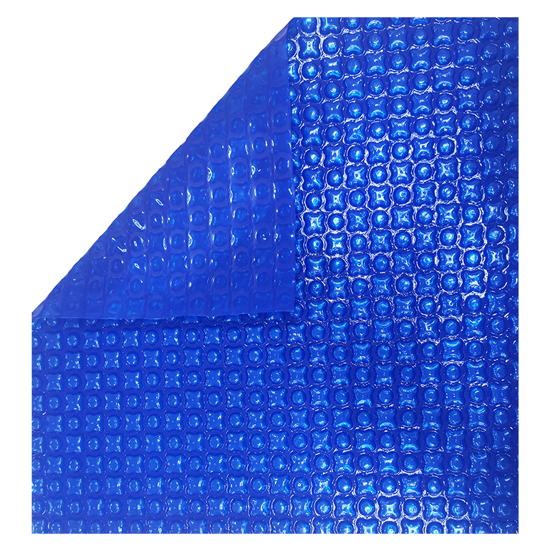 Prelata de vara pentru piscina, albastra, 500 microni, dimensiune 8x4 m