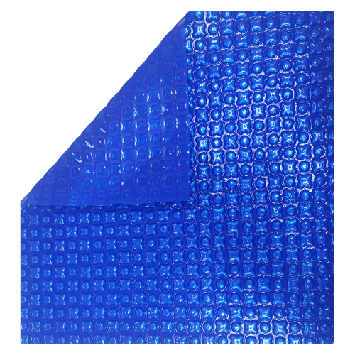 Prelata de vara cu bule pentru piscina 500 microni - Albastru