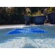 Prelata de vara pentru piscina, albastra, 500 microni, dimensiune 12x4 m