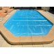 Prelata de vara cu bule pentru piscina - Albastru