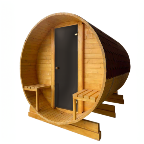 Sauna uscata exterioara din lemn de brad, diferite dimensiuni, Colectia Elite