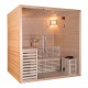 Sauna uscata finlandeaza Serenius din lemn de pin canadian, 4 persoane, 180x150x210 cm - Wellis