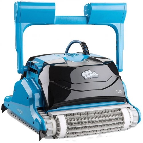 Robot automat curatare piscina, pentru podea, pereti si linia apei, 18 m cablu, lungime piscina max 12 m, F40 - Dolphin Maytronics F40