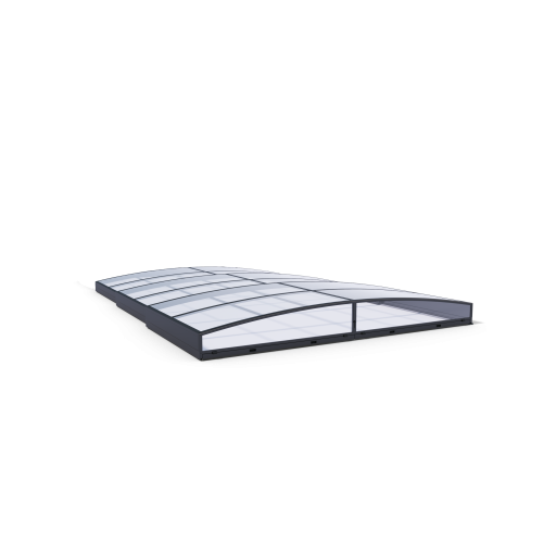 Acoperire piscina din policarbonat Sydney B antracit 8 x 4 m