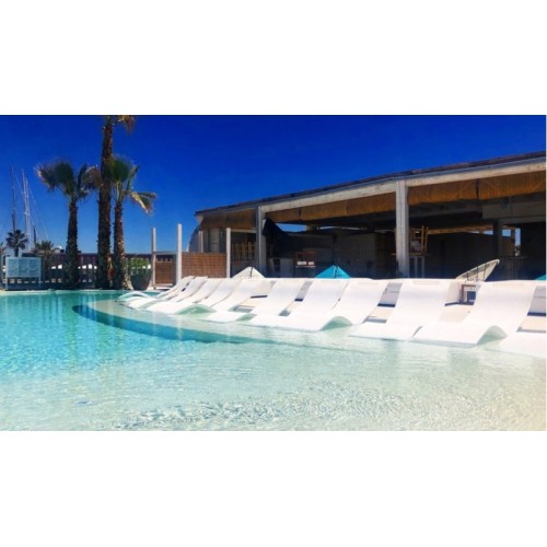 Sezlong pentru piscina alb Serendipity Arkema S010-9003