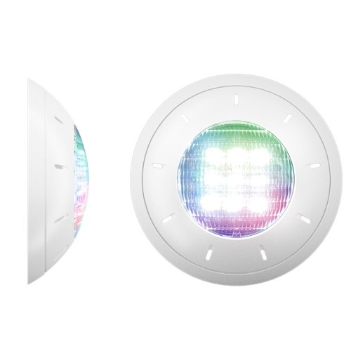 Proiector plat cu LED RGB Stella, 40W, cu suport de prindere pentru toate piscinele, CCEI France PF10R410