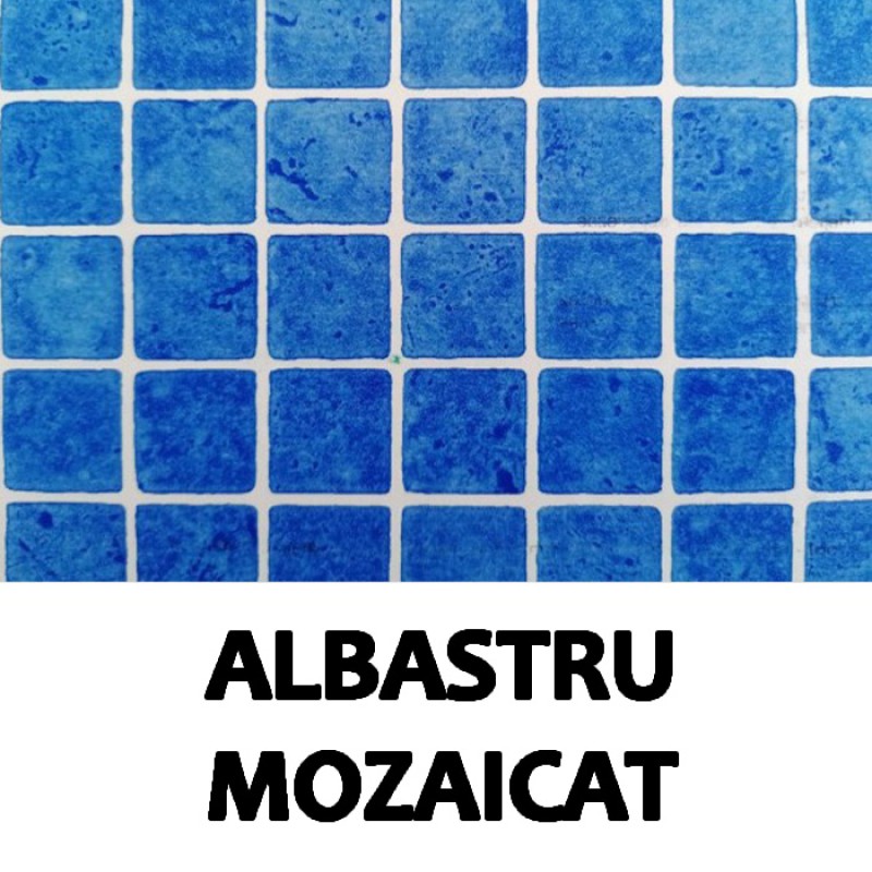 Liner PVC mozaicat pentru placare piscina, 1.5 mm, Albastru, SopremaPool 