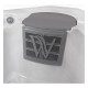 Jacuzzi exterior Atlas Palermo Deluxe pentru 5 persoane + capac termic - Wellis