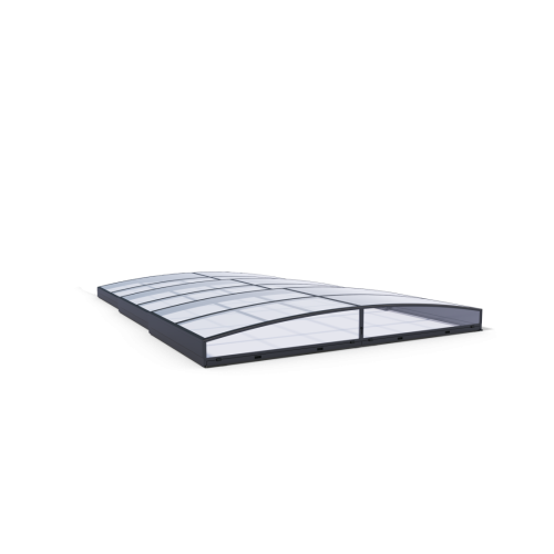 Acoperire piscina din policarbonat Sydney A antracit 6 x 3 m