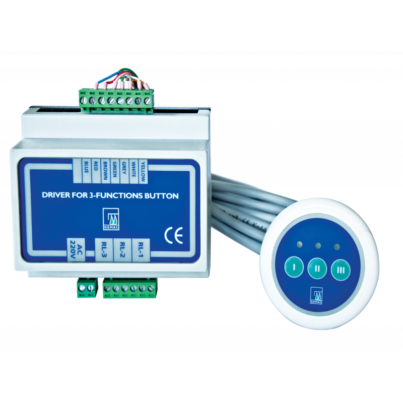 Buton de Control pentru Jacuzzi - Set Complet Buton și Controller (3 Funcții)