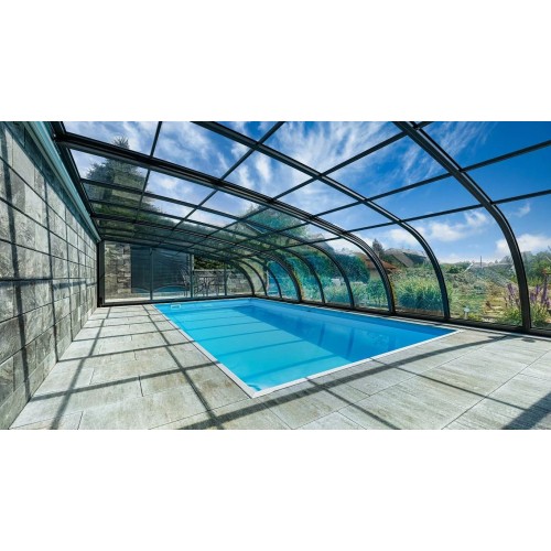 Acoperire piscina din policarbonat Albixon - Dallas pe Perete (On the wall)