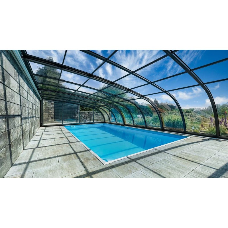 Acoperire piscina din policarbonat Dallas pe Perete (On the wall), Albixon