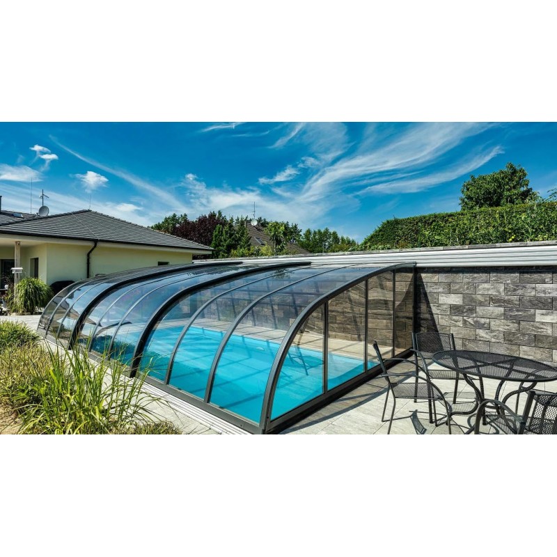 Acoperire piscina din policarbonat Dallas pe Perete (On the wall), Albixon