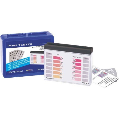 Tester apa piscina cu pastile pentru pH / Oxigen, 40 buc