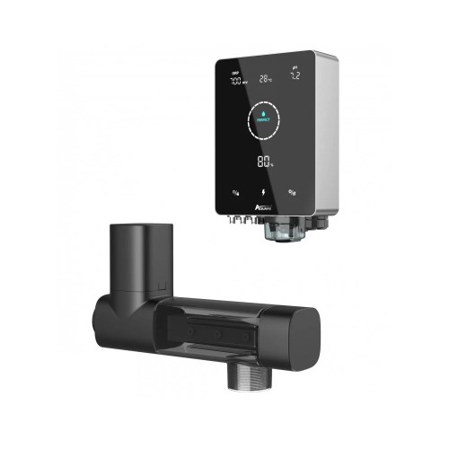 Electrolizor de sare pentru piscina, 110 mc, cu pompa pH, sonda ORP si Wi-Fi, Mr.Pure - Aquark MPS30