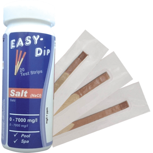 Tester apa piscina cu benzi pentru salinitate, 20 buc
