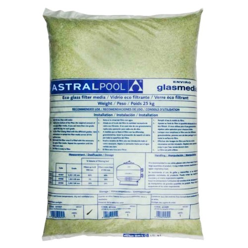 Nisip sticla pentru filtrarea apei din piscina, 25 kg Astralpool 45307