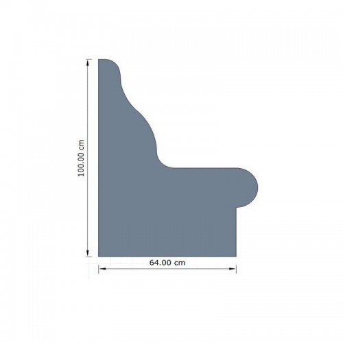 Bancheta cu spatar inclinat ergonomic - AstralPool