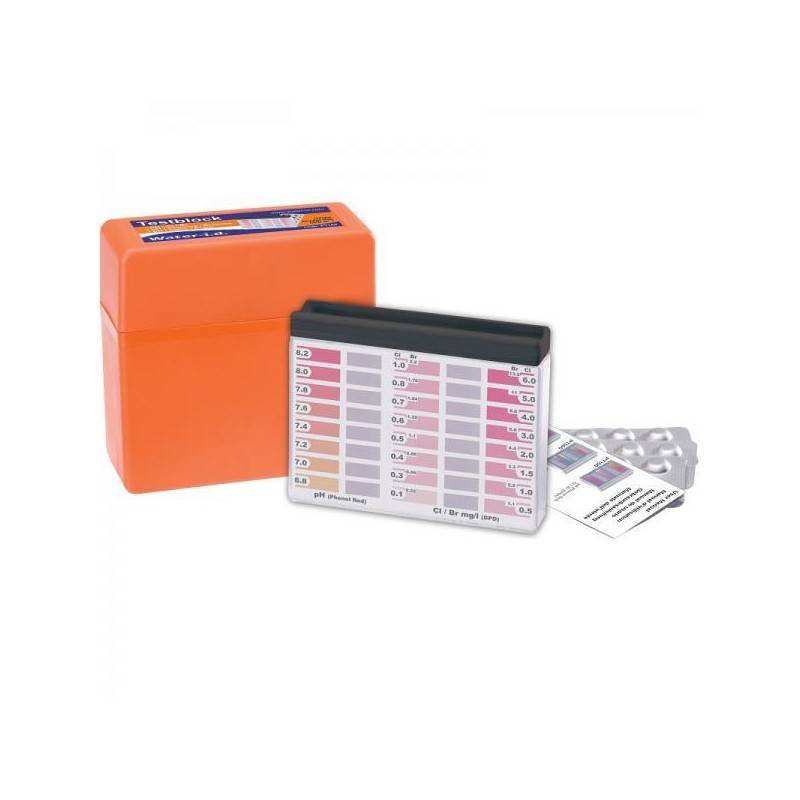 Tester apa piscina cu pastile pentru PH/Clor/Brom, 60 buc