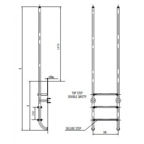 Scara piscina Elegance, 3 trepte, inox AISI 316  - AstralPool 45783