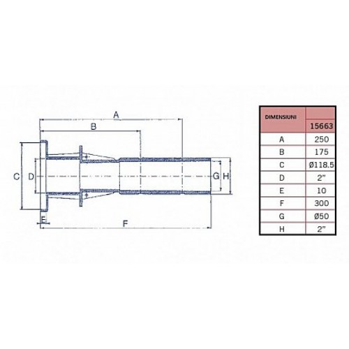Conducta de perete pentru piscine pe liner Astralpool 15663