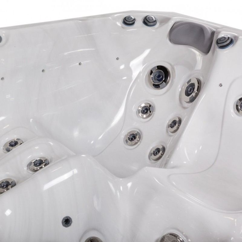 Jacuzzi exterior Malaga Life Deluxe pentru 6 persoane + capac termic - Wellis