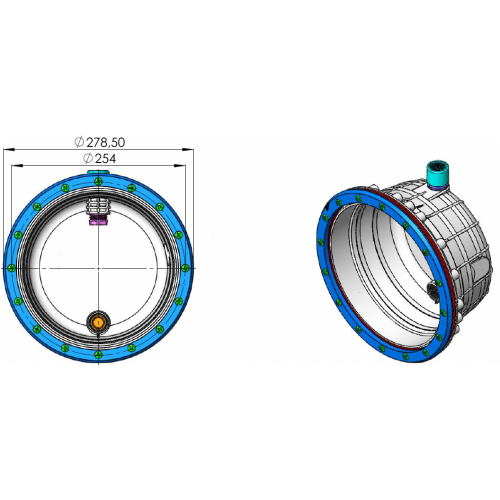 Nisa de incastrare pentru proiector PAR56 pentru piscina cu liner AstralPool 00364