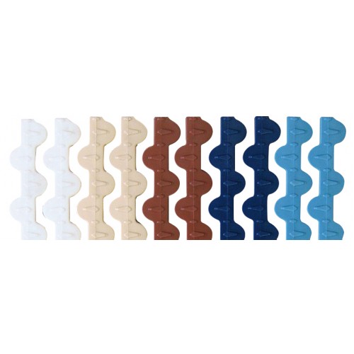 Gratar perimetral modular 195 mm, alb, AstralPool 34190